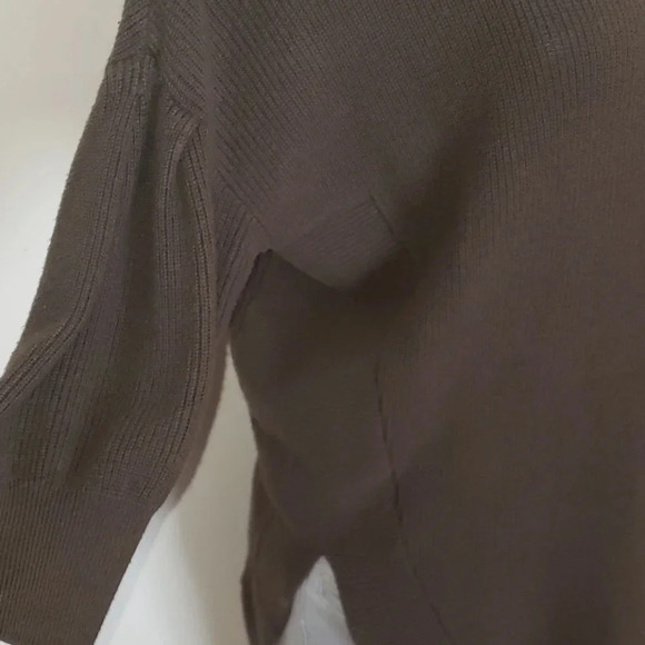 Final Sale Express Brown Asymmetrical Sweater - Picture 6 of 13